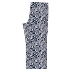 Blue Black Snake Pattern Spaghetti Top Long Pants Satin Pajamas Set from ArtsNow.com Back Bottom Right
