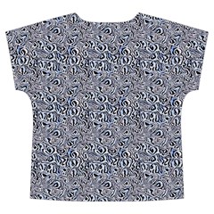 Blue Black Snake Pattern Short Sleeve Long Pants Satin Pajamas Set from ArtsNow.com Back