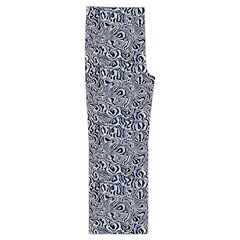Blue Black Snake Pattern Short Sleeve Long Pants Satin Pajamas Set from ArtsNow.com Front Bottom Right