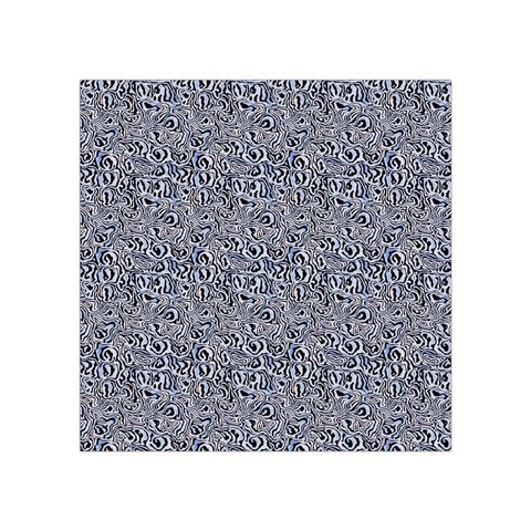 Blue Black Snake Pattern Square Tapestry (Small) from ArtsNow.com Front