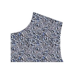 Blue Black Snake Pattern Women s Button Up Vest from ArtsNow.com Top Left