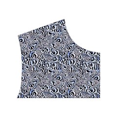 Blue Black Snake Pattern Women s Button Up Vest from ArtsNow.com Top Right