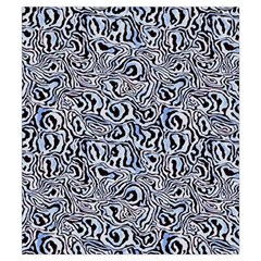 Blue Black Snake Pattern Everyday Shoulder Bag with Pouch Bag from ArtsNow.com Back