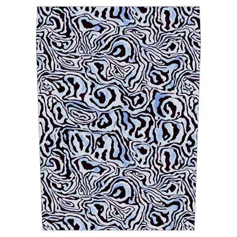 Blue Black Snake Pattern Everyday Shoulder Bag with Pouch Bag from ArtsNow.com Left Pocket