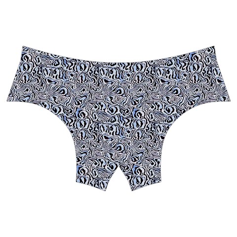 Blue Black Snake Pattern Men s Swim Brief from ArtsNow.com Front