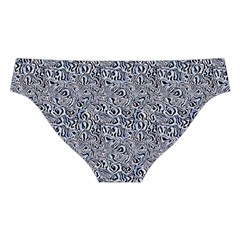 Blue Black Snake Pattern Cross Back Hipster Bikini Set from ArtsNow.com Back Under