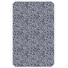Blue Black Snake Pattern Belt Pouch Bag (Large) from ArtsNow.com Back