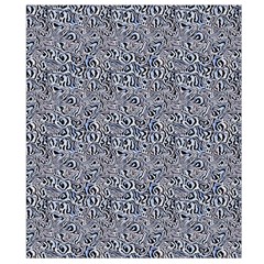 Blue Black Snake Pattern Belt Pouch Bag (Large) from ArtsNow.com Back Strap