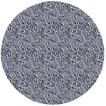 Blue Black Snake Pattern Wooden Bottle Opener (Round)