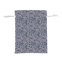 Blue Black Snake Pattern Lightweight Drawstring Pouch (M) from ArtsNow.com Back