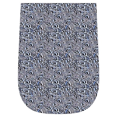 Blue Black Snake Pattern Wristlet Pouch Bag (Small) from ArtsNow.com Left Side