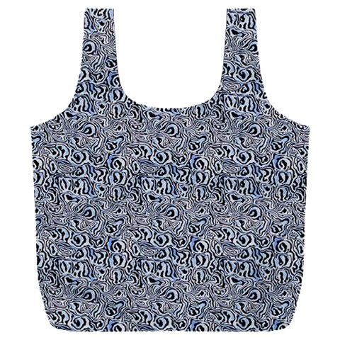 Blue Black Snake Pattern Full Print Recycle Bag (XXL) from ArtsNow.com Front