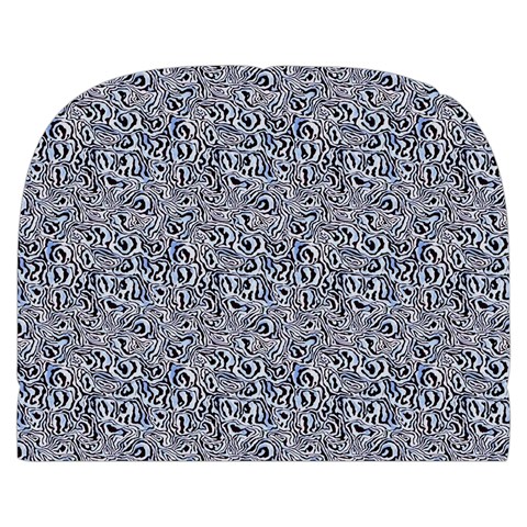 Blue Black Snake Pattern Make Up Case (Small) from ArtsNow.com Back