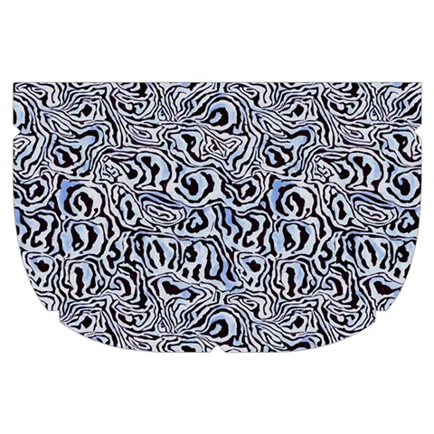 Blue Black Snake Pattern Make Up Case (Small) from ArtsNow.com Side Left