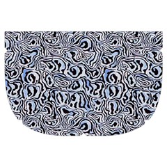 Blue Black Snake Pattern Make Up Case (Small) from ArtsNow.com Side Left