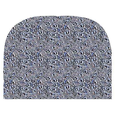 Blue Black Snake Pattern Make Up Case (Medium) from ArtsNow.com Back