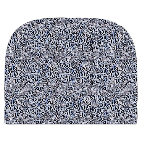 Blue Black Snake Pattern Make Up Case (Large) from ArtsNow.com Back