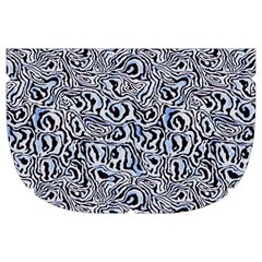 Blue Black Snake Pattern Make Up Case (Large) from ArtsNow.com Side Right