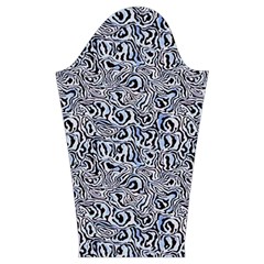 Blue Black Snake Pattern Kids  Midi Sailor Dress from ArtsNow.com Sleeve Right