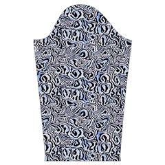 Blue Black Snake Pattern Kids  Long Sleeve Velvet Lounge Robe from ArtsNow.com Sleeve Left