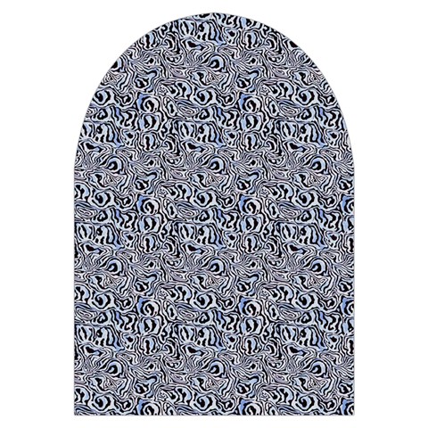 Blue Black Snake Pattern Microwave Oven Glove from ArtsNow.com Front