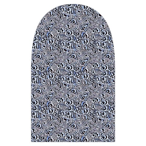 Blue Black Snake Pattern Microwave Oven Glove from ArtsNow.com Back
