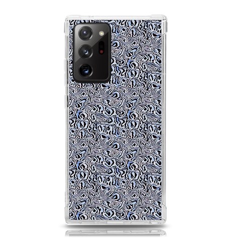 Blue Black Snake Pattern Samsung Galaxy Note 20 Ultra TPU UV Case from ArtsNow.com Front