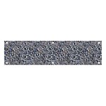 Blue Black Snake Pattern Banner and Sign 4  x 1 