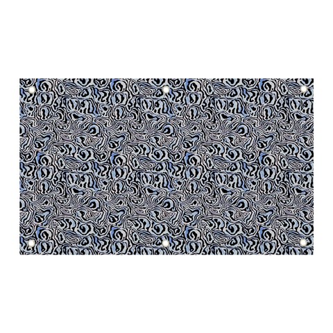Blue Black Snake Pattern Banner and Sign 5  x 3  from ArtsNow.com Front