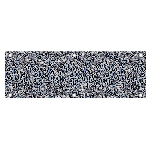 Blue Black Snake Pattern Banner and Sign 6  x 2  from ArtsNow.com Front