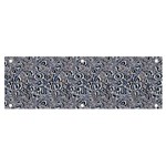 Blue Black Snake Pattern Banner and Sign 6  x 2 