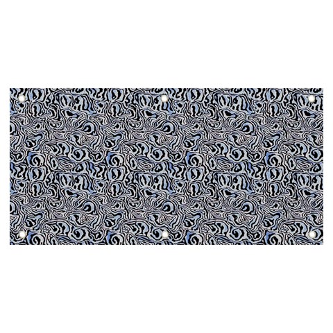 Blue Black Snake Pattern Banner and Sign 6  x 3  from ArtsNow.com Front