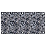 Blue Black Snake Pattern Banner and Sign 6  x 3 