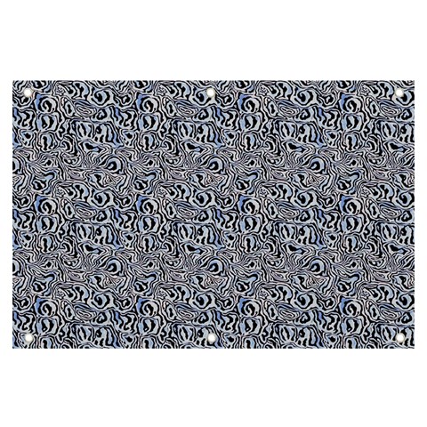 Blue Black Snake Pattern Banner and Sign 6  x 4  from ArtsNow.com Front
