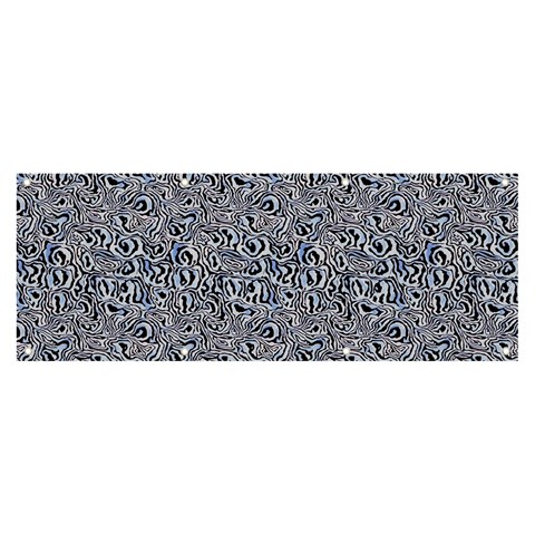 Blue Black Snake Pattern Banner and Sign 8  x 3  from ArtsNow.com Front