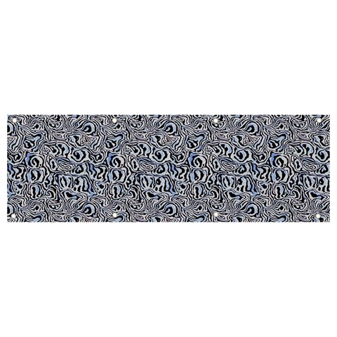 Blue Black Snake Pattern Banner and Sign 9  x 3  from ArtsNow.com Front