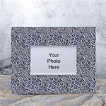Blue Black Snake Pattern White Tabletop Photo Frame 4 x6 