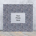 Blue Black Snake Pattern White Wall Photo Frame 5  x 7 