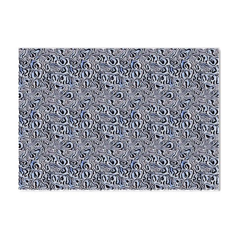 Blue Black Snake Pattern Crystal Sticker (A4) from ArtsNow.com Front