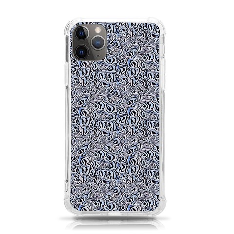 Blue Black Snake Pattern iPhone 11 Pro Max 6.5 Inch TPU UV Print Case from ArtsNow.com Front