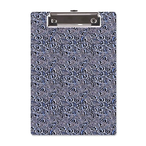 Blue Black Snake Pattern A5 Acrylic Clipboard from ArtsNow.com Front