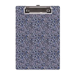 Blue Black Snake Pattern A5 Acrylic Clipboard from ArtsNow.com Front