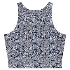Blue Black Snake Pattern Cut Out Top from ArtsNow.com Back