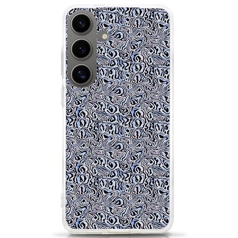 Blue Black Snake Pattern Samsung Galaxy S24 Ultra 6.9 Inch TPU UV Case from ArtsNow.com Front