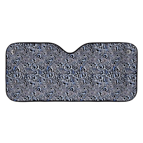 Blue Black Snake Pattern Car Windshield Sunshade from ArtsNow.com Front
