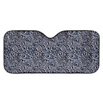 Blue Black Snake Pattern Car Windshield Sunshade