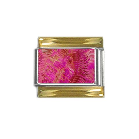 Tondo Gold Trim Italian Charm (9mm) from ArtsNow.com Front