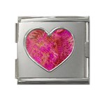 Tondo Mega Link Heart Italian Charm (18mm)