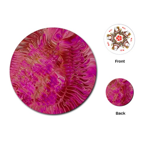 Tondo Playing Cards Single Design (Round) from ArtsNow.com Front
