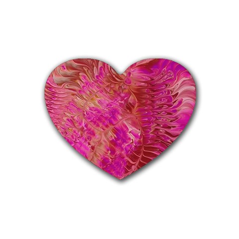 Tondo Rubber Heart Coaster (4 pack) from ArtsNow.com Front